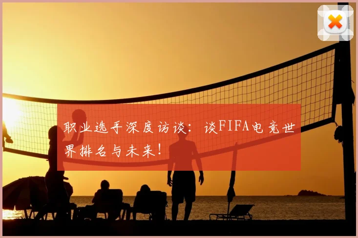 职业选手深度访谈：谈FIFA电竞世界排名与未来！
